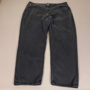 Just My Size JMS Jeans Womens 20WBlack Classic Stretch Denim Straight Leg *Flaw*